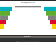 Tablet Screenshot of cheatingissinful.com
